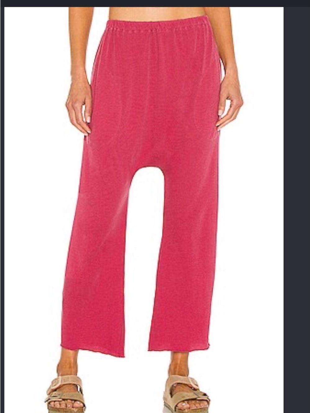 NWT the great. jersey crop pant in jam sz 3 $145